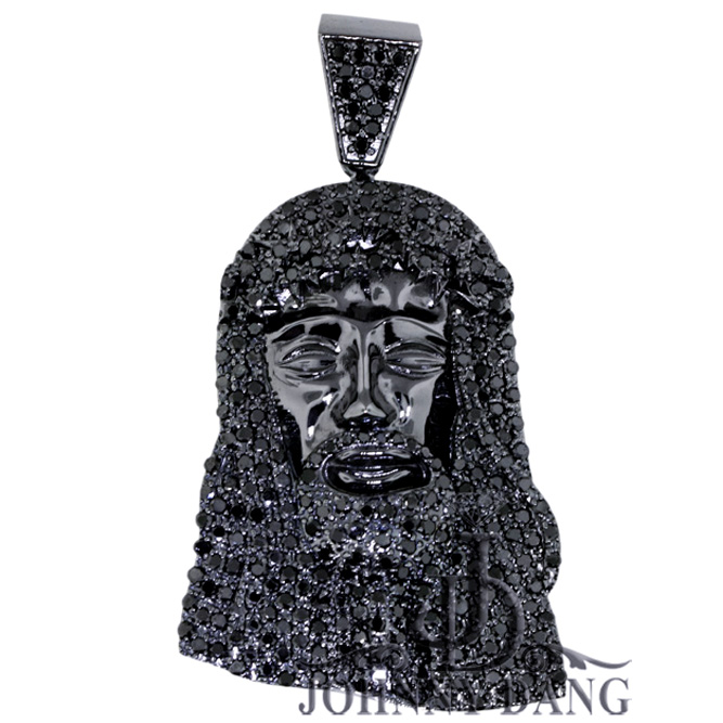 978 - Custom Jesus Face Diamond Pendant