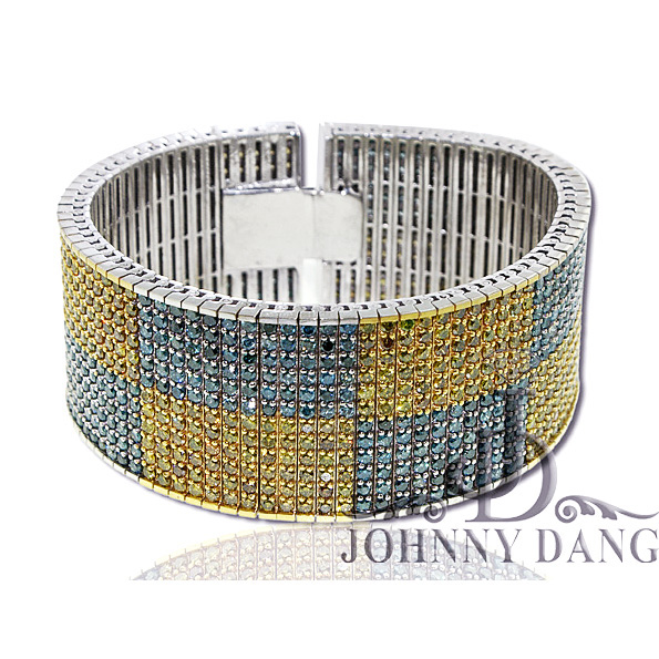 B-0001- Gold 38cttw Diamond Bracelet