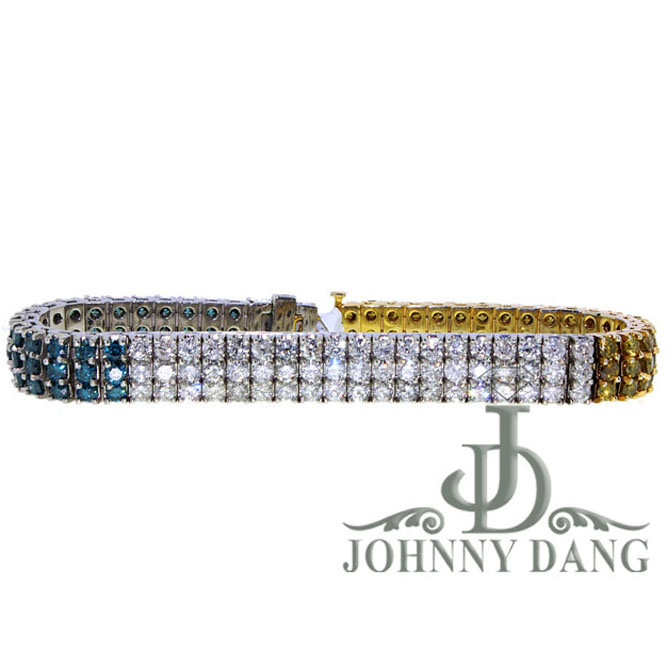 B-0036 - 3 Row Diamond Bracelet