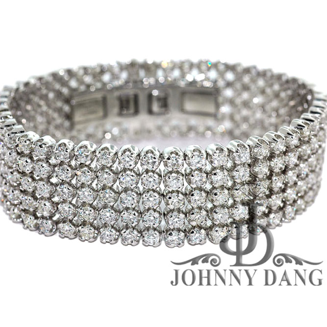 B-0038 - 5 Row Diamond Bracelet