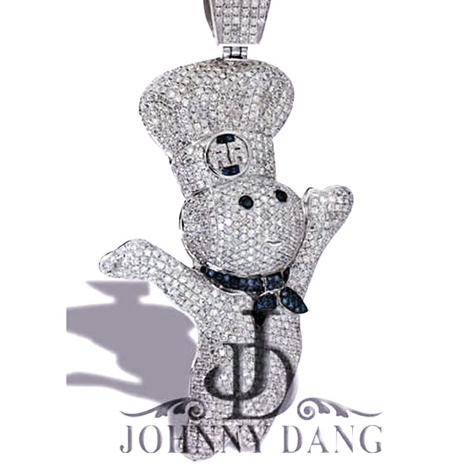 CJ-0024-Diamond Doughboy Pendant