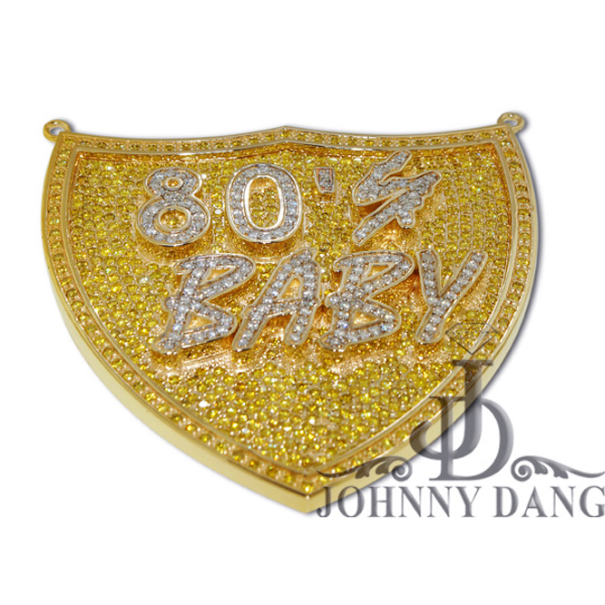 CJ-0096- "80's Baby" Diamond Pendant