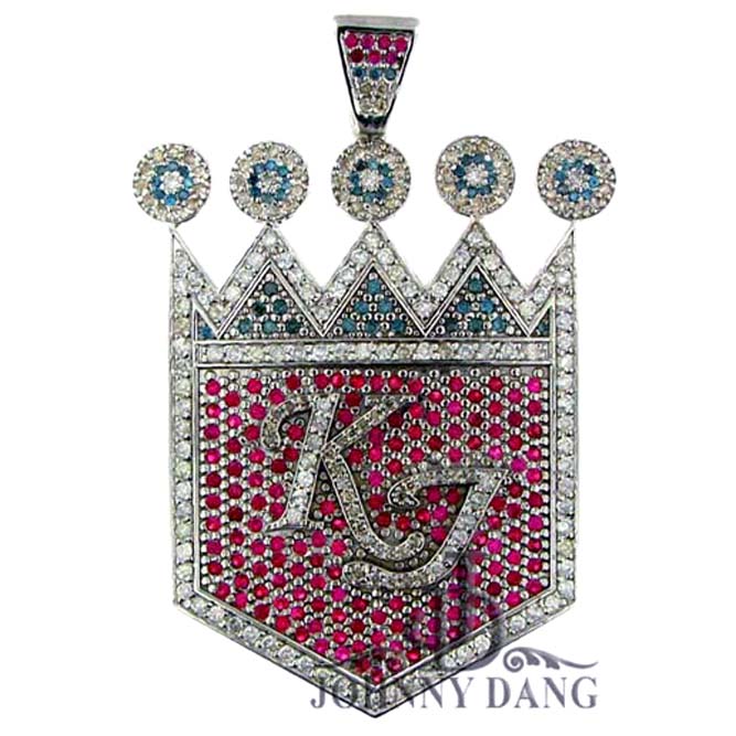CJ-0149- Diamond KJ Kingdom Pendant