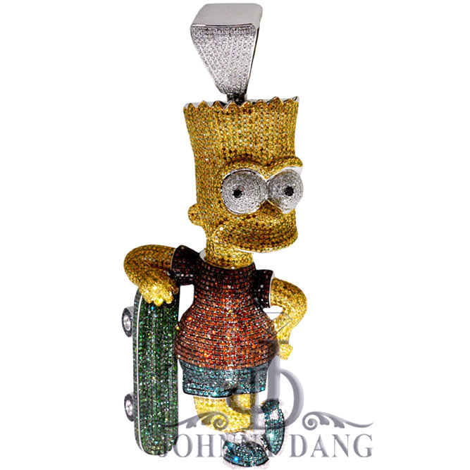 CJ-0291 - Bart Simpsons Diamond Charm
