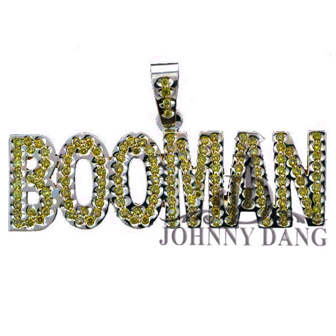 CL-0011- Custom Diamond Name "BOOMAN" Pendant