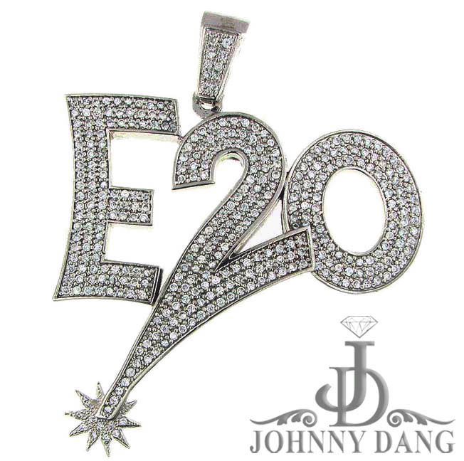 CL-0029A- Custom Diamond ''E20'' Pendant