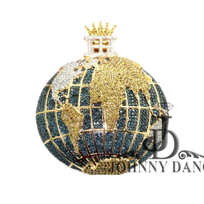 CPY0013 - Custom Diamond Global Crown Charm