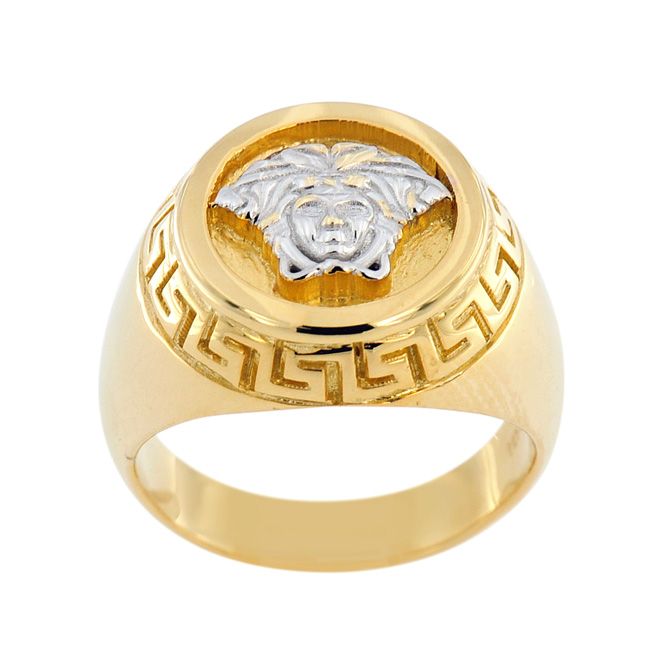CRY0013A Custom Gold Medusa Ring