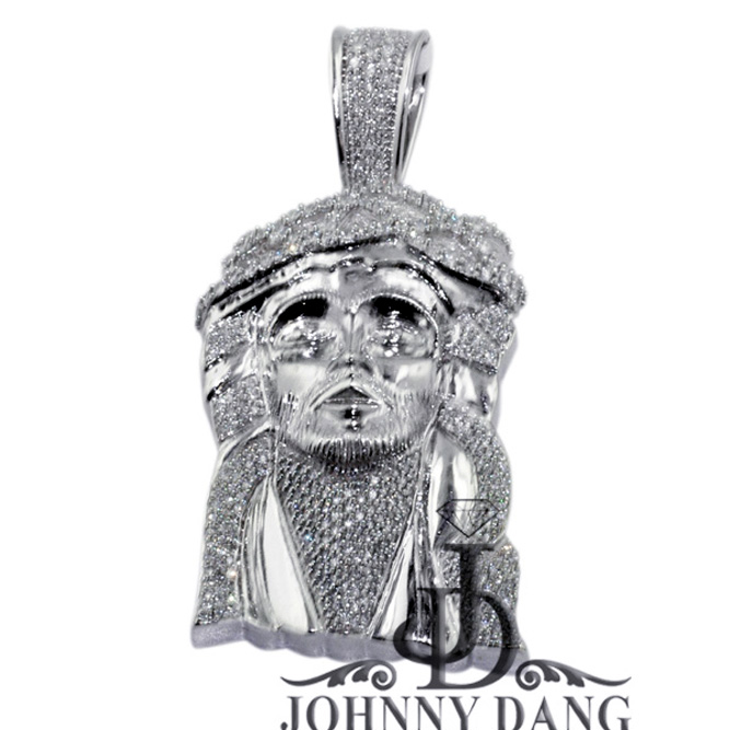 GJF0003 - Jesus Face Diamond Pendant