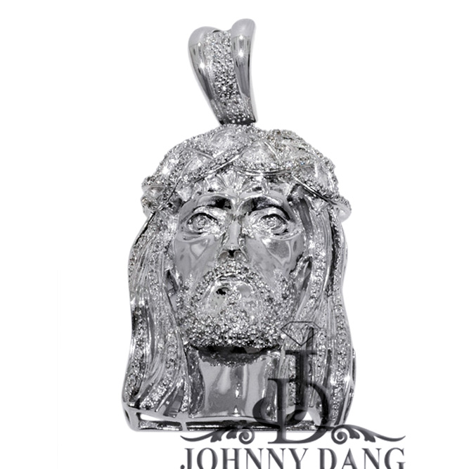 GJF0008 - Jesus Face Diamond Pendant