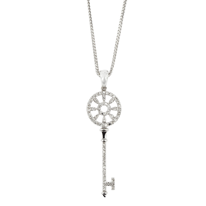 JDP161220-13 Ladies Diamond Pendant with Necklace