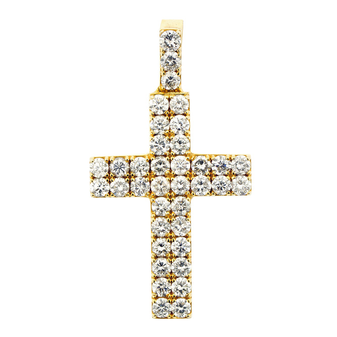 JDP170902-1 Custom Diamond Cross Pendant