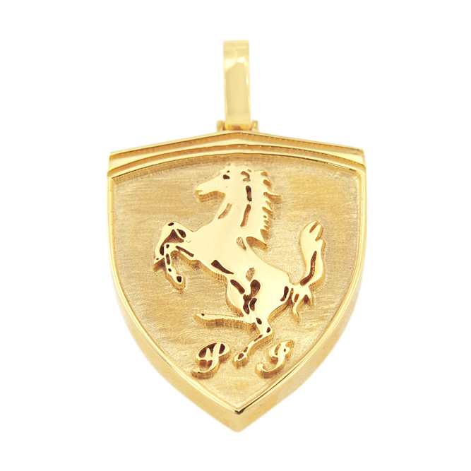 JDP9974 Custom Farrari Gold Pendant