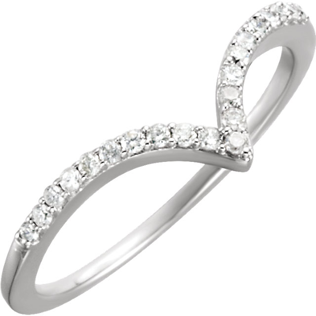 JDSP-651806 Ladies Diamond \"V\" Ring