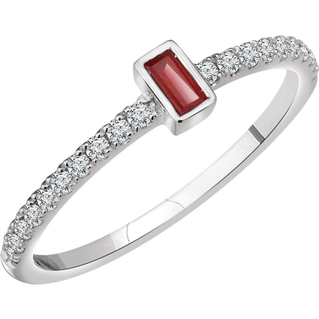 JDSP-652888 Ruby and Diamond Ring