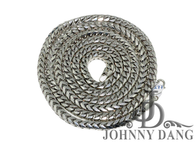SGC0003 - 5mm Solid White Gold Franco Chain