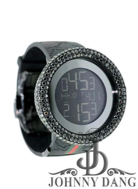 GW0007  Black Diamond Gucci Watch