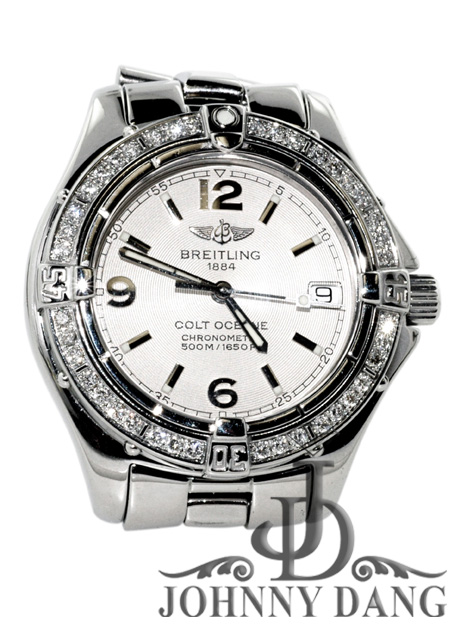 CW-00100-Breitling Diamond  Ladies Watch