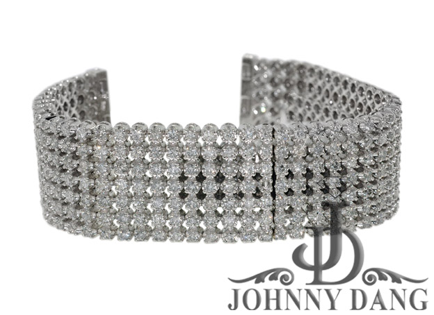 JD Sillver Diamond Watch Band WB 0007