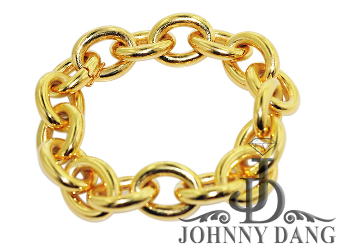 CBY0006  Custom 18k Yellow gold bracelet