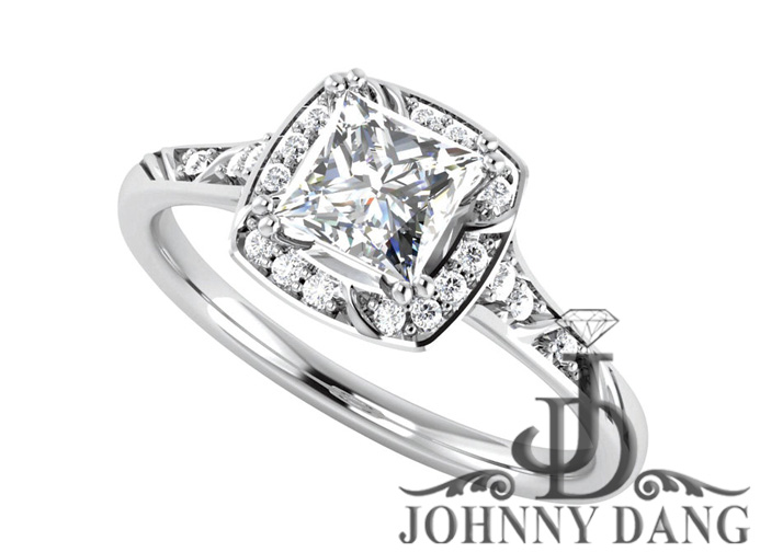TVJ122020  White Diamond Engagement Ring