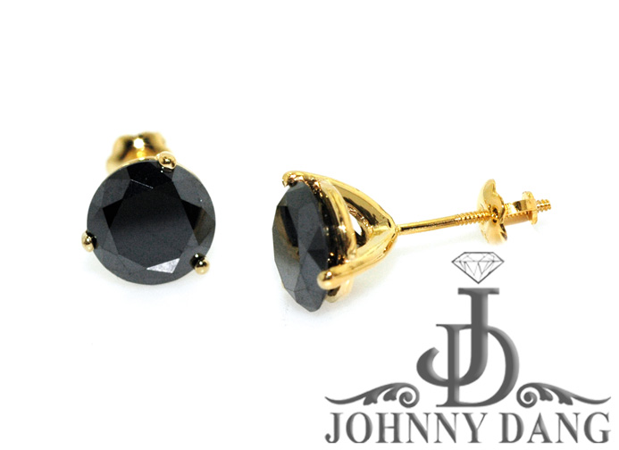 E0560 - Custom Black Diamond Earrings