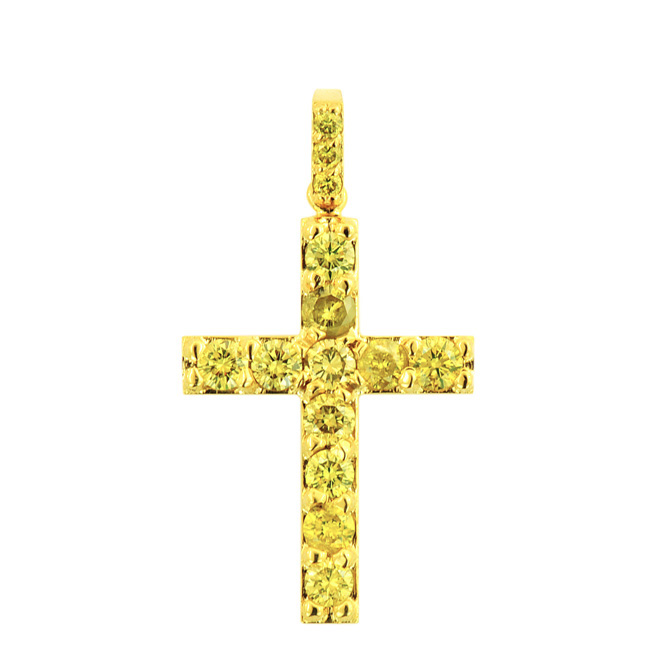 P14000203 - diamond cross pendant