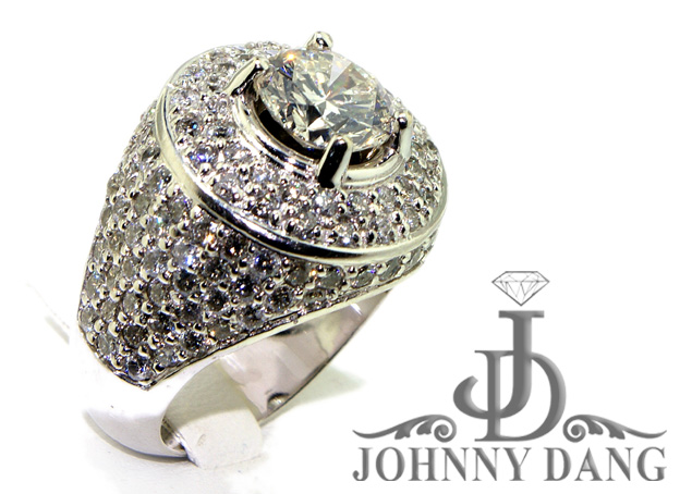 R-0011 - Johnny Dang Custom Prong Setting Diamond Ring