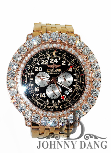 CW-0007 Custom  Iced Out Diamond Breitling Watch