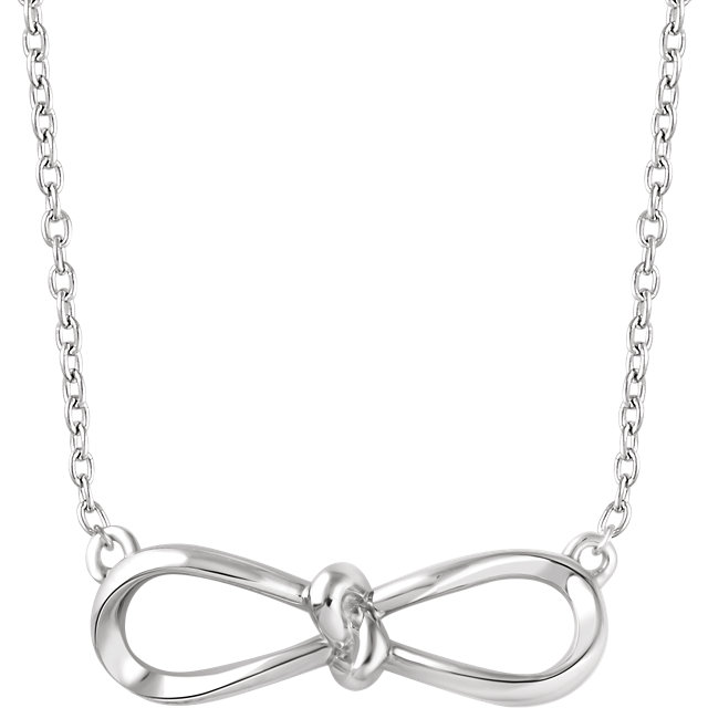 JDSP-652394 Ladies 14K Bow Necklace