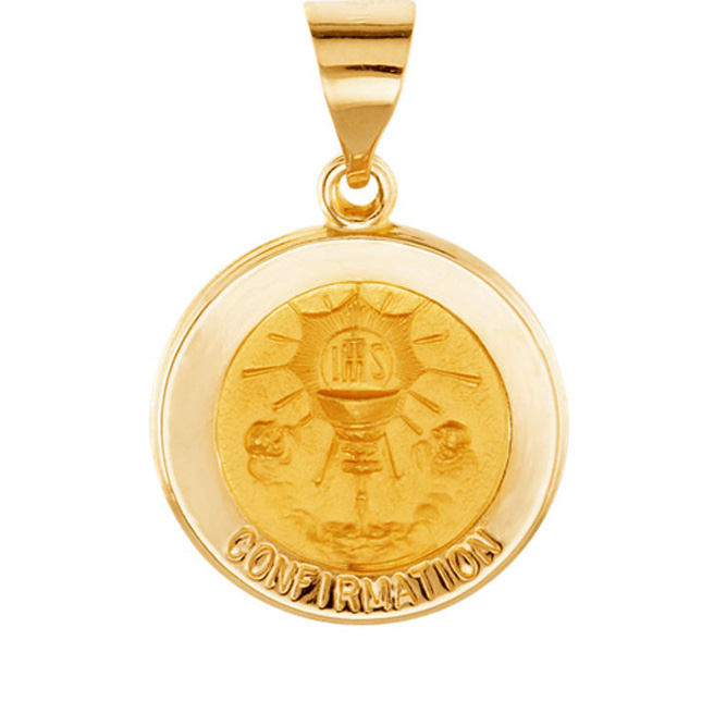 TVJR45330 - Hollow Round Confirmation Medal