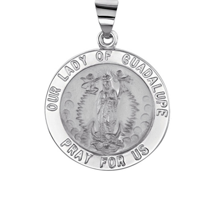 TVJR45341 - Hollow Round Our Lady of Guadalupe Medal