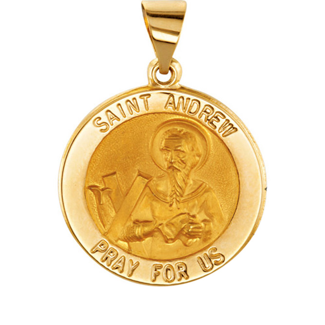 TVJR45345 - Hollow Round St. Andrew Medal