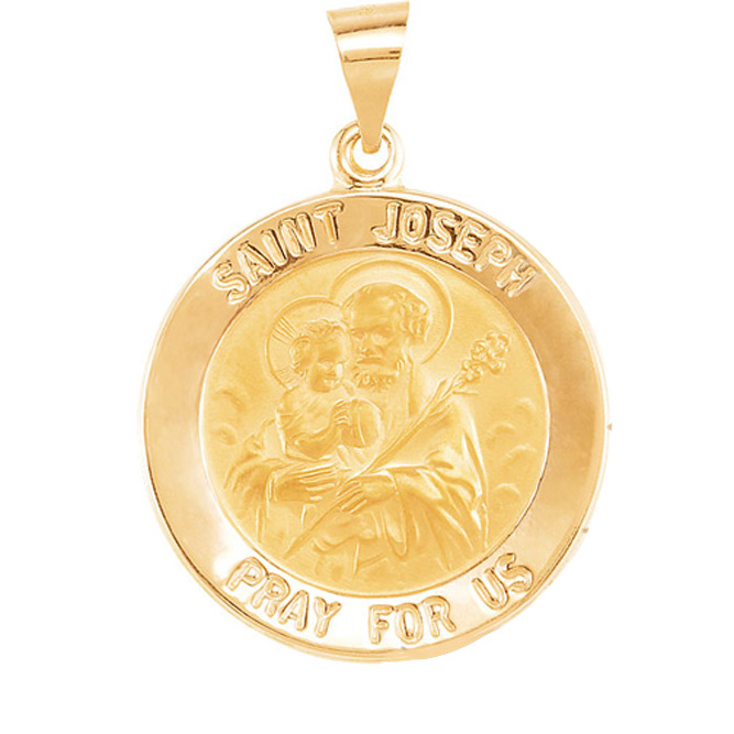TVJR45358B - Hollow Round St. Joseph Medal