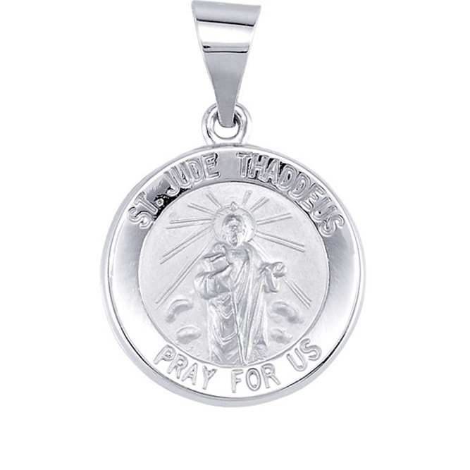 TVJR45359 - Hollow Round St. Jude Medal