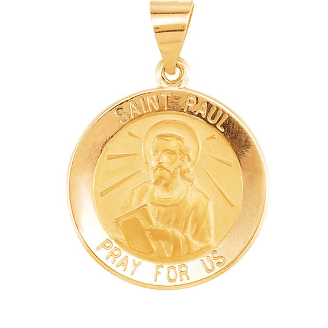 TVJR45366 - Hollow Round St. Paul Medal