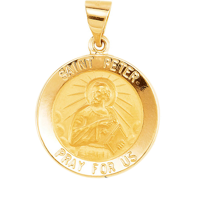 TVJR45368 - Hollow Round St. Peter Medal