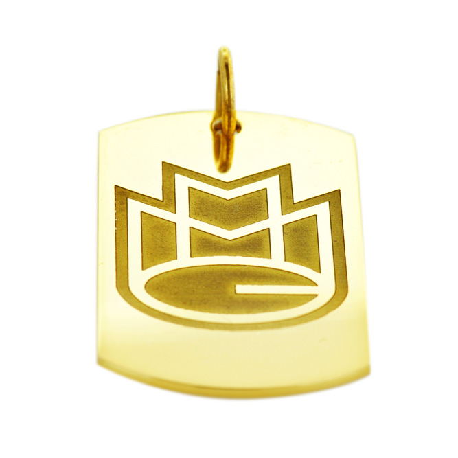 EDT14121 Custom Engraved MMG Gold Dog Tag