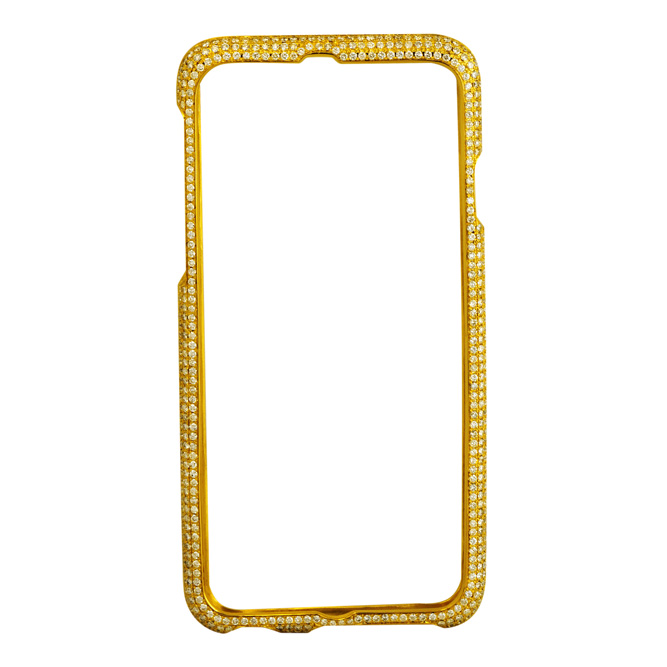 CJ15221 Custom Diamond & Gold I Phone 6 Case