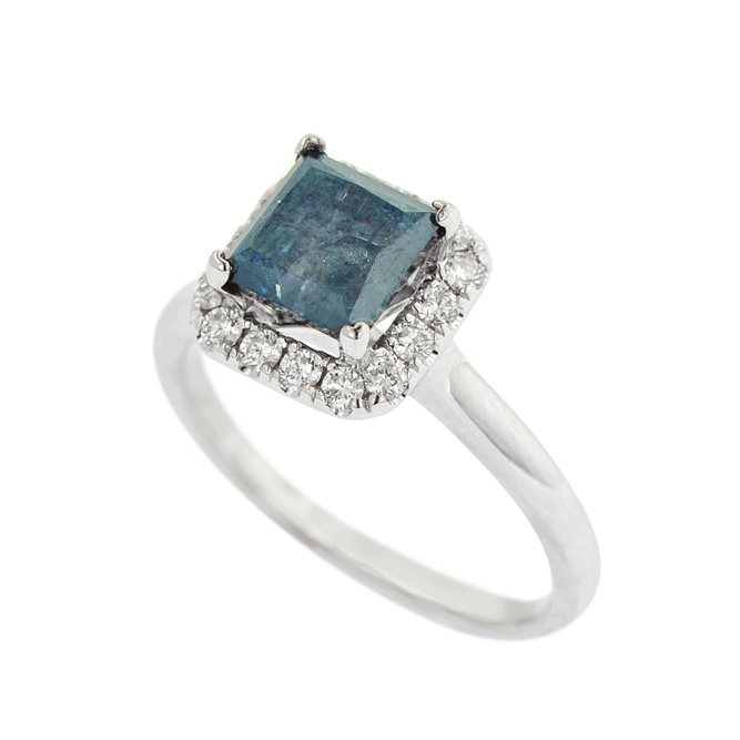 1R160509-7 Blue Diamond Ring