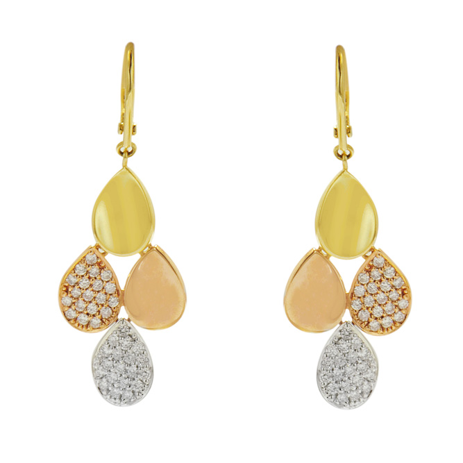 1ER161202-4 Diamond Chandelier Earrings