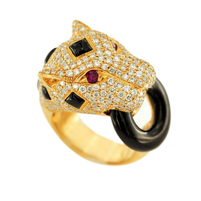 JDR627172- Diamond Cheetah Ring
