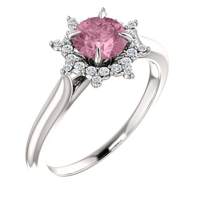 JDSP123553 - Gemstone Diamond Engagement Ring