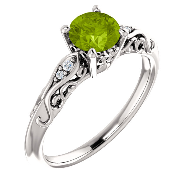 JDSP123738 - Gemstone Diamond Engagement Ring