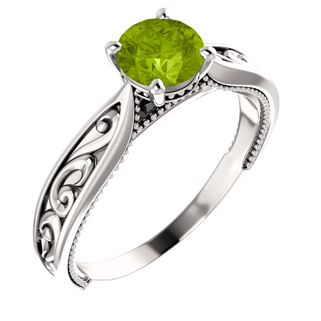 JDSP123771 - Vintage-Inspired Engagement Ring Mounting