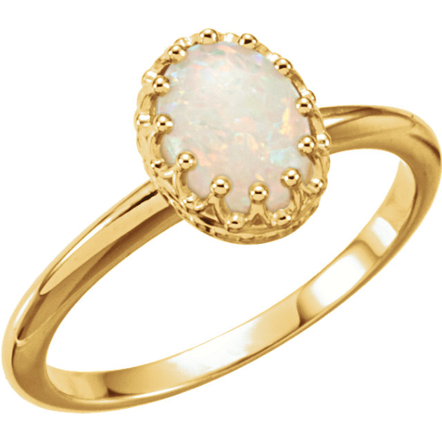 1JDSP71561 - Opal Crown Ring