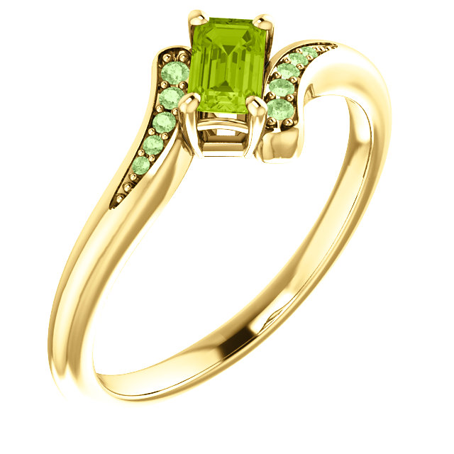 JDSP71993 - Gemstone Diamond Engagement Ring