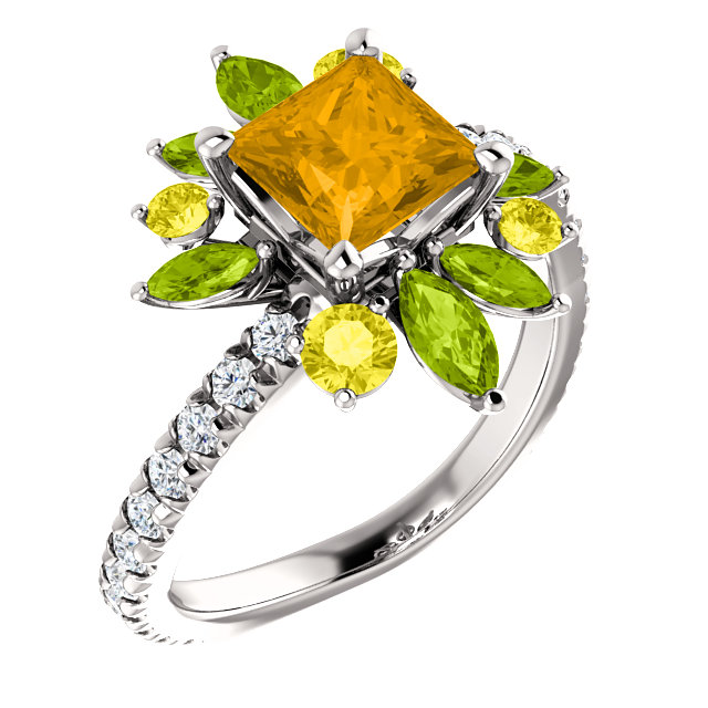 JDSP72062 - Halo-Style Engagement Ring