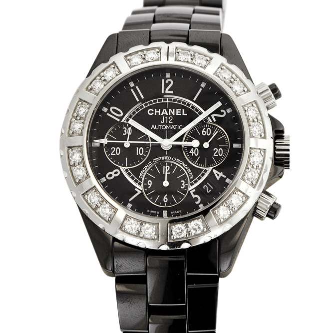 1w150321-9 Pre-owned Chanel J12 Diamond Bezel Watch